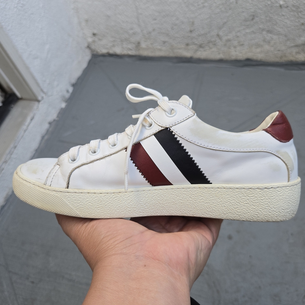 Moncler White and Red Women Sneakers Size 37 - Picture 6 of 8